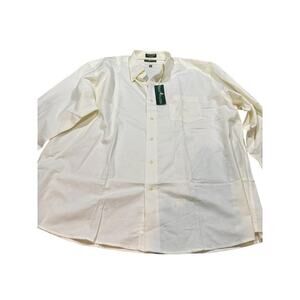 Bert Pulitzer Yellow Dress Shirt Size Big 18  32-33 Sleeve NWT